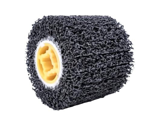 4.5" x 4" 40 Grit Strip & Clean Abrasive Drum Wheel, 2 Pack 4.5” x 4” x 3/4” (115x100x19mm)