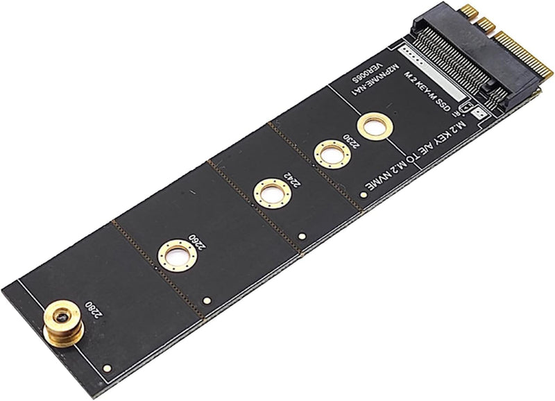 Wireless for M.2 A/E for Key Slot to for M.2 for M for Key WiFi Bluetooth-Compatible Adapter for NVMe PCI for Express Ssd Card M2 Key A-E to M2 NVME Adapter Converter, Network Cards