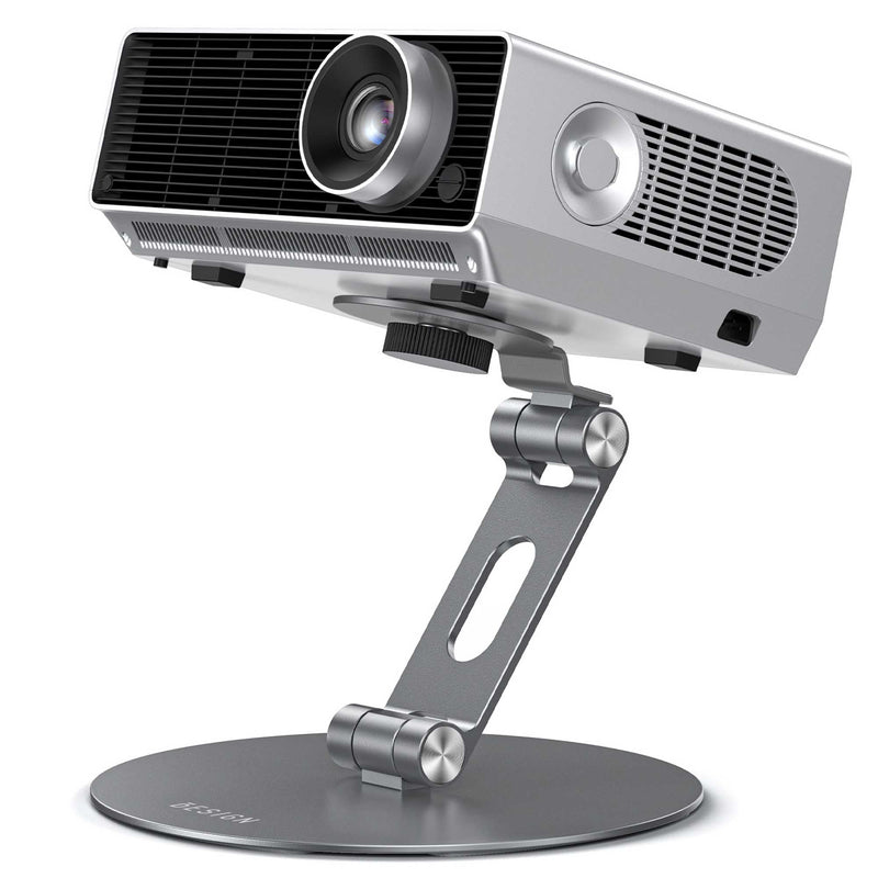 BESIGN PS01 Projector Foldable Mount Stand, Angle Adjustable Projector Stand with 1/4 inch Mounting Screw