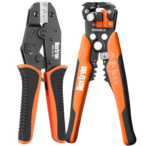 Wire Stripper and Crimping Tool Set, 2-Piece Electrical Tool Kit
