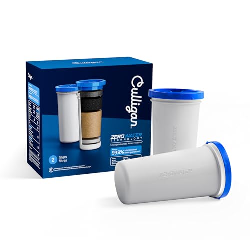 Culligan ZeroWater Replacement Water Filter Removes PFAS 2-Pack