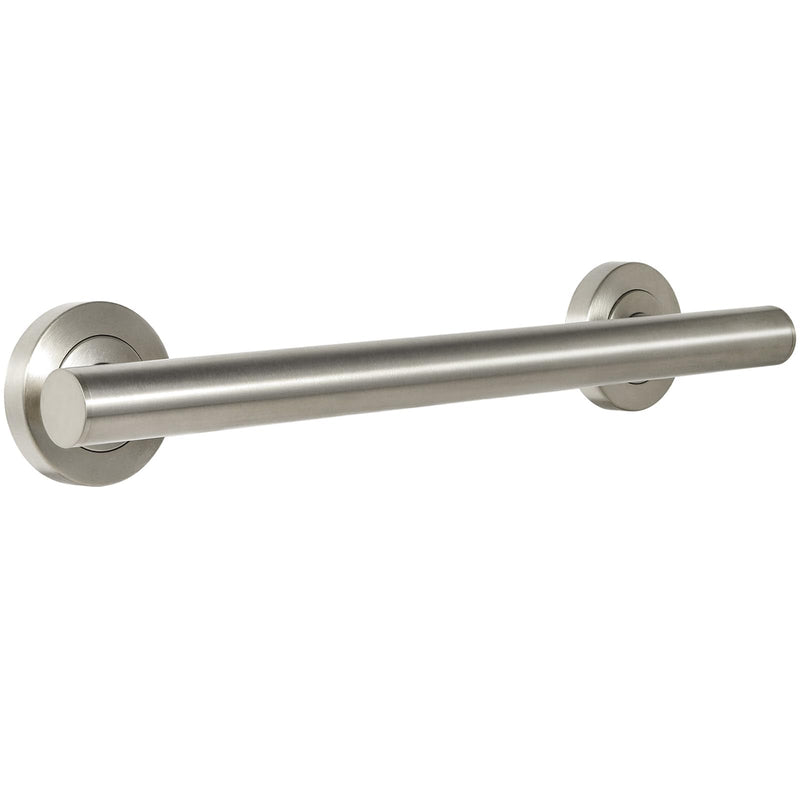 Lava Odoro Shower Grab Bar, Modern Stainless Steel Handicap Grab Bar for Bathtubs and Showers, Shower Safety Bar for Seniors Disabled, ADA-Compliant (Brushed Nickel, 18 Inch) Brushed Nickel