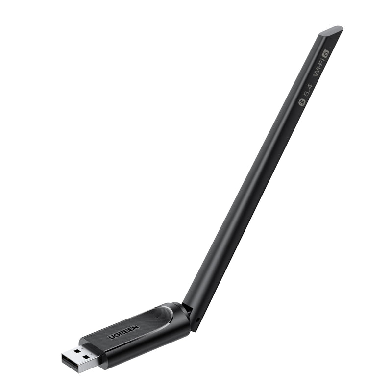 UGREEN 2-in-1 USB Bluetooth WiFi Adapter, AX900 + Bluetooth 5.4 WiFi 6 Adapter for Desktop PC with 5GHz/2.4GHz Dual Band, 6dBi High Gain Antenna, Built-in Driver for Windows 10/11
