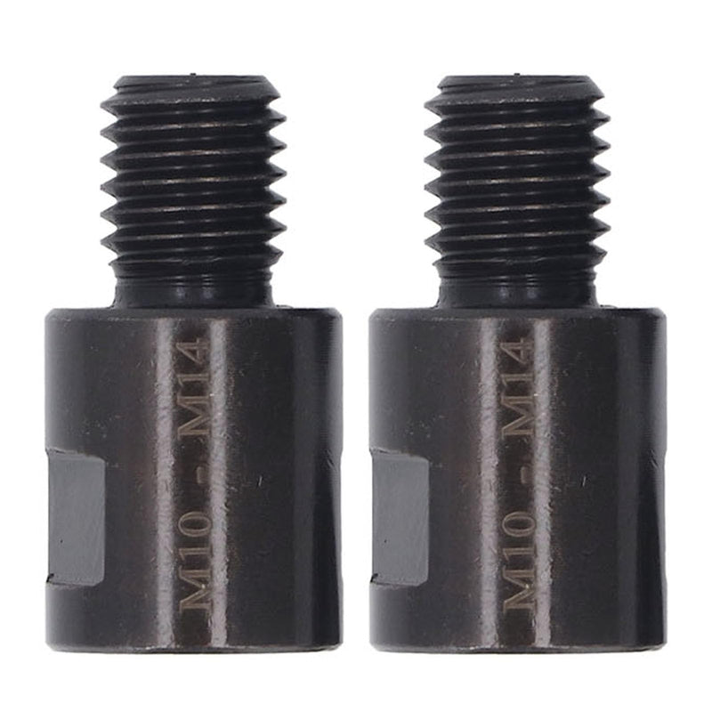 Pack of 2 Angle Grinder Thread Adapter, M10-M14 Angle Mill Adapter CRV Steel Female to Male Mill Wave Converter Interface Connection (M10 to M14) M10 to M14