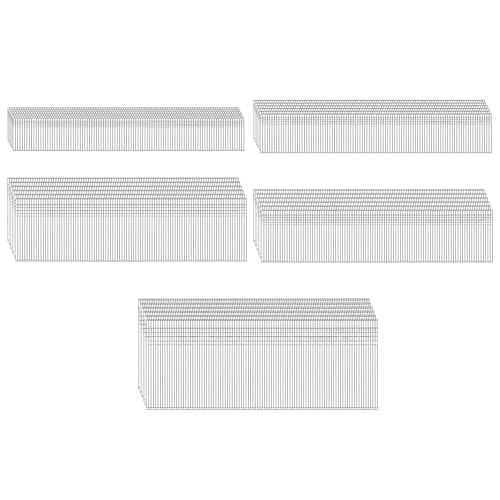 HW HAMWOO 18 Gauge Brad Nails, 2", 1-1/5", 1", 3/4", 5/8",5000pcs 5 Sizes（2",1-1/5",1",3/4",5/8")