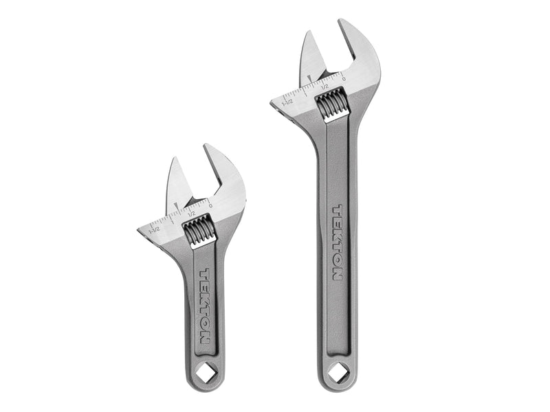 TEKTON Adjustable Wrench Set, 2-Piece | WSA90000 2-pc. Set (6 in., 9 in.)