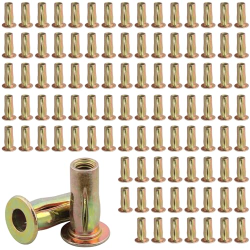 100 Pack Multi-Grip Rivet Nut Kit, 5/16-18 Rivet Nut 0.3125-18 100
