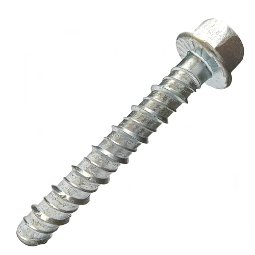SANTIE HD 1/2 in. x 6 in. Zinc-Plated Heavy-Duty Screw Anchor (10-Pack) 1/2X6