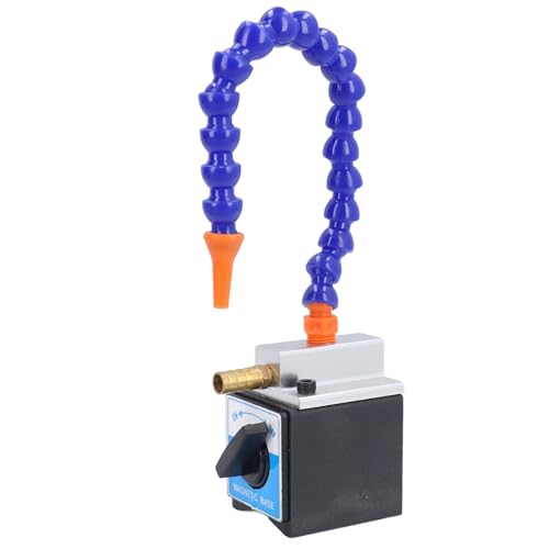 Magnetic Base Coolant Hose, 1/4in Inlet 1/2in Outlet 300mm Long Coolant Oil Water Hose Pipe Adjustable Magnetic Base Holder