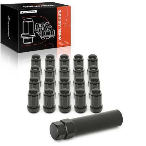 A-Premium Front & Rear M12-1.25 Wheel Lug Nuts with Socket Key, Set of 21
