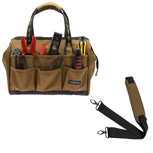 Coreflex 14 inch Wide mouth Tool Bag with Shoulder Strap