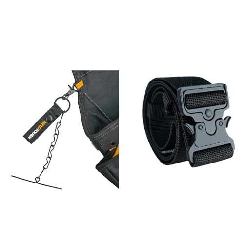MELOTOUGH Tape Thong for Tool Belt,2" Nylon Web Work Tool Belt for Men with Heavy Duty Quick Release Rugged Metal Buckle