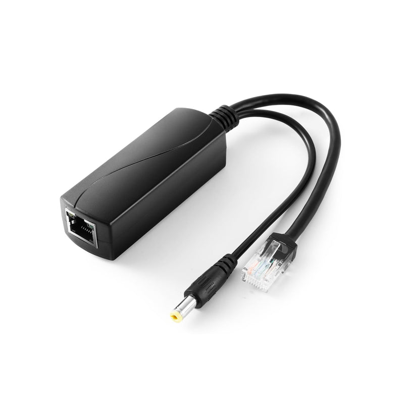 PoE Splitter Gigabit 36W 12V/3A, DC 5.5 * 2.1mm Plug PoE to DC 12V/3A Output, Gigabit Ethernet Comply IEEE802.3bt, Plug and Play (PS5712BG) 5.5 x 2.1mm (PS5712BG)