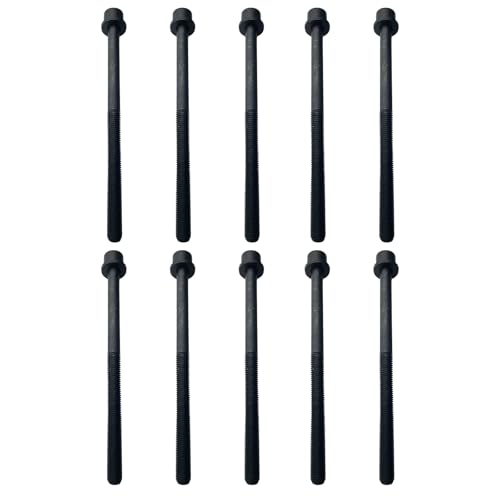 ES72465 Engine Cylinder Head Bolt Kit Compatible with Kia Rio Soul 2.4L L4 DOHC Naturally Aspirated 2012-2019 Hyundai Accent Veloster 2.4L L4 DOHC Naturally Aspirated 2012-2019(10 Pieces)