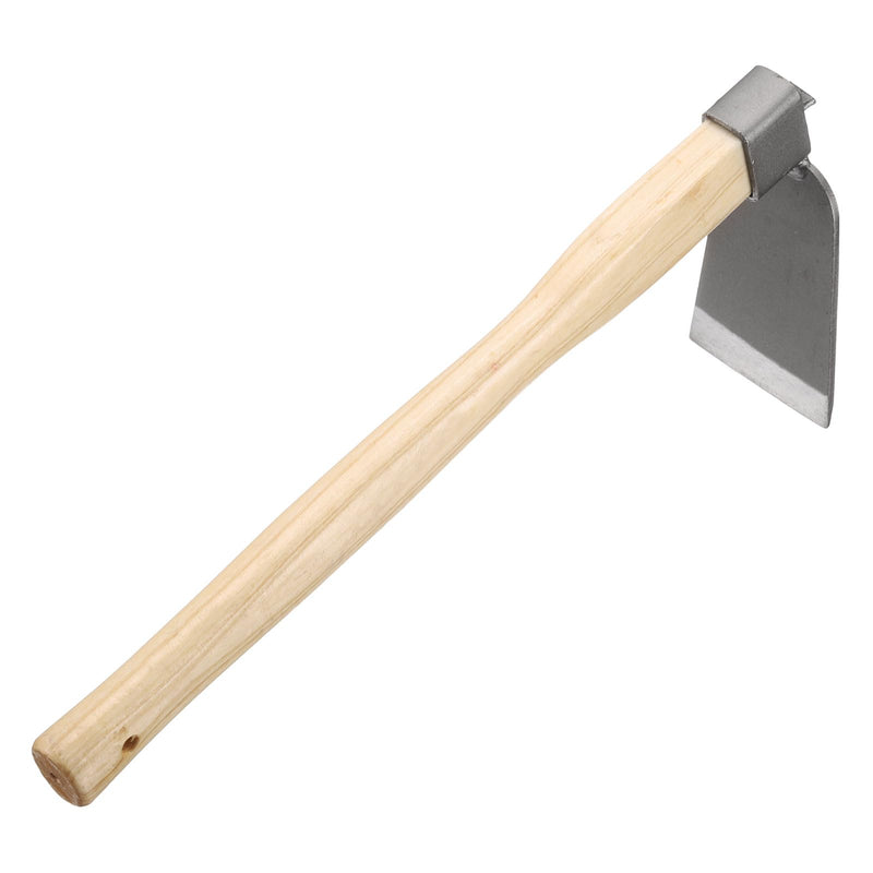 HARFINGTON Garden Hoe 15" x 4.45" Steel Hoe Garden Tool Anti-Rust with Non-Slip Wooden Handle Edger Weeder Shovel for Backyard Loosening Farm Planting Weeding