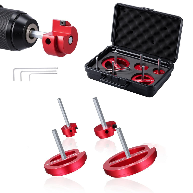 PVC Pipe Reamer Kit, PVC Fitting Saver for Sch.40 CPVC, Plumbing Tool Fits Standard 1/2" Drill, Socket Hub Saver