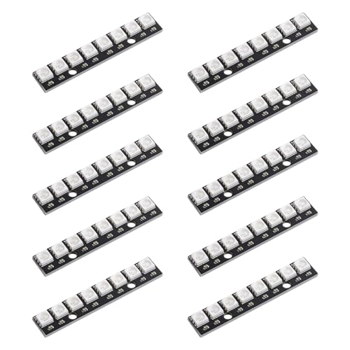 WS2812 RGB LED Module, Built-in Driver for Arduino Raspberry Pi ESP32, Pack of 10