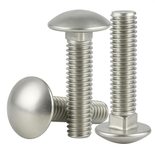 IMSCREWS 3/8-16 x 2-3/4 Carriage Bolts, 304 Stainless Steel (18-8), Heavy-Duty Structural Fasteners, 20 PCS 3/8"-16 x 2-3/4"