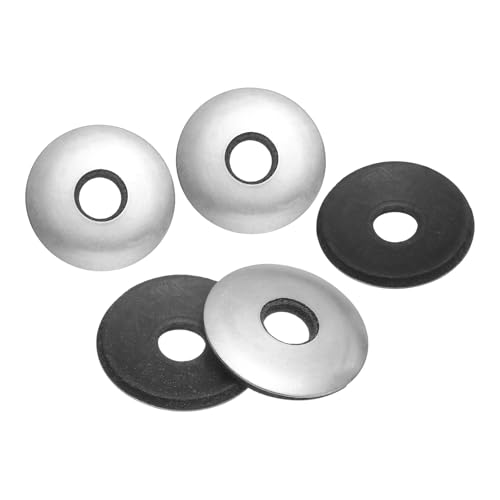 uxcell 60Pcs 5/16" x 1" Sealing Washers, 304 Stainless Steel EPDM Bonded Neoprene Rubber Washers for Screws Bolts, Silver&Black 5/16" x 1" 60
