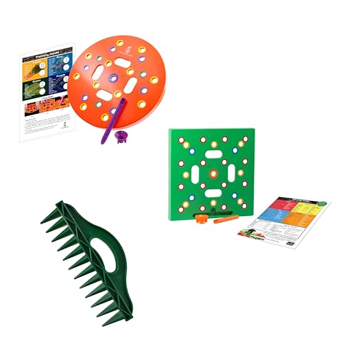 Seed Spacer Tool Bundle with Row Seeder for Pots, Trays and Raised Beds Kit