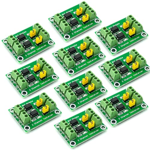 10pcs 817 Optocoupler 2-Way Voltage Insulation Board | Voltage control switch module, 3.6-30V driver photoelectric insulated module