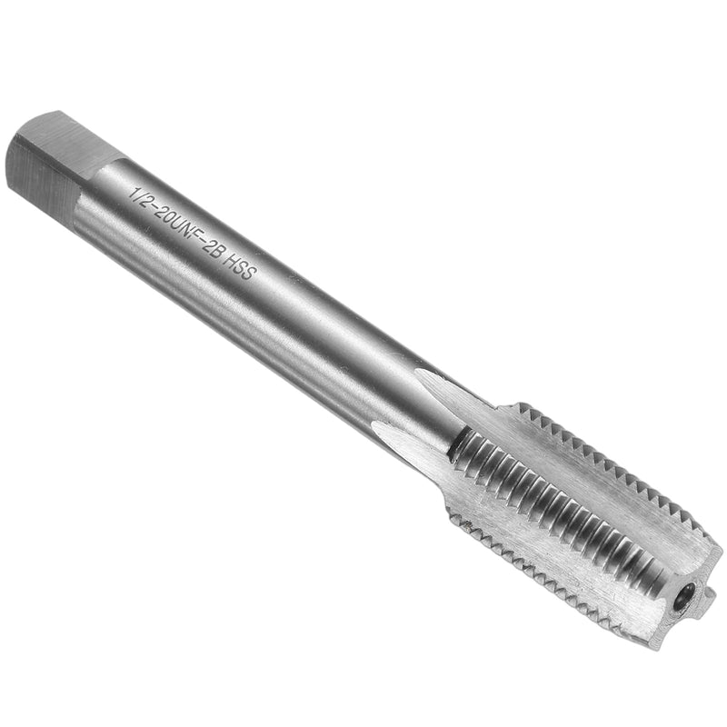 QUARKZMAN Hand Tap, 1/2-20 UNF American Tap, Right Handed HSS6542, Straight Groove Finishing Cutter (SB)