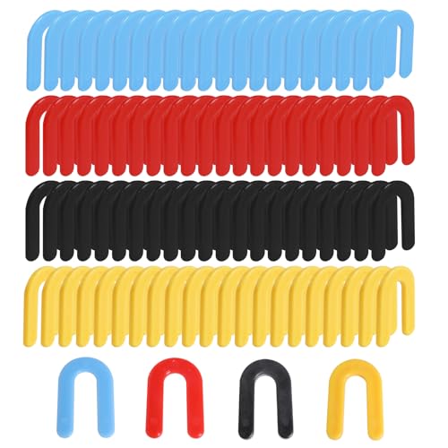 U Shaped Tile Spacers 1/4+1/8+1/16+3/16 Inch, 400Pcs Plastic Shims Multicolored 1/16+1/8+1/4+3/16*400
