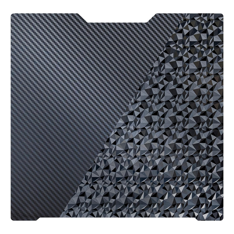 Bambula H2S Carbon Fiber PET+ Diamond PEO Build Plate 355x346.5mm, Double-Sided Flexible 3D Printing Spring Steel for Bambu H2D/H2S 3D Printer, Works with PLA, PETG H2D/H2S 355x346.5mm PEO +PET