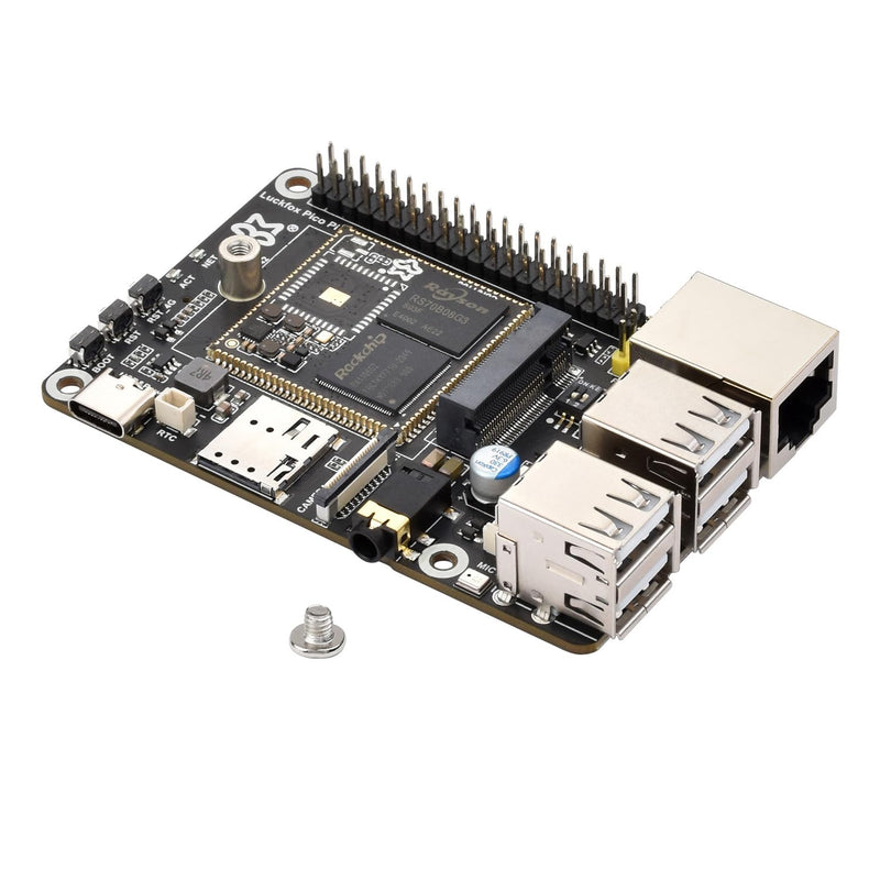 Waveshare Luckfox Pico Pi Linux Micro Dev Board,Core1106, 8GB eMMC, Intelligent Encoding Support, Built-in ISP3.2, Up to 5MP Image Processing, RV1106G2