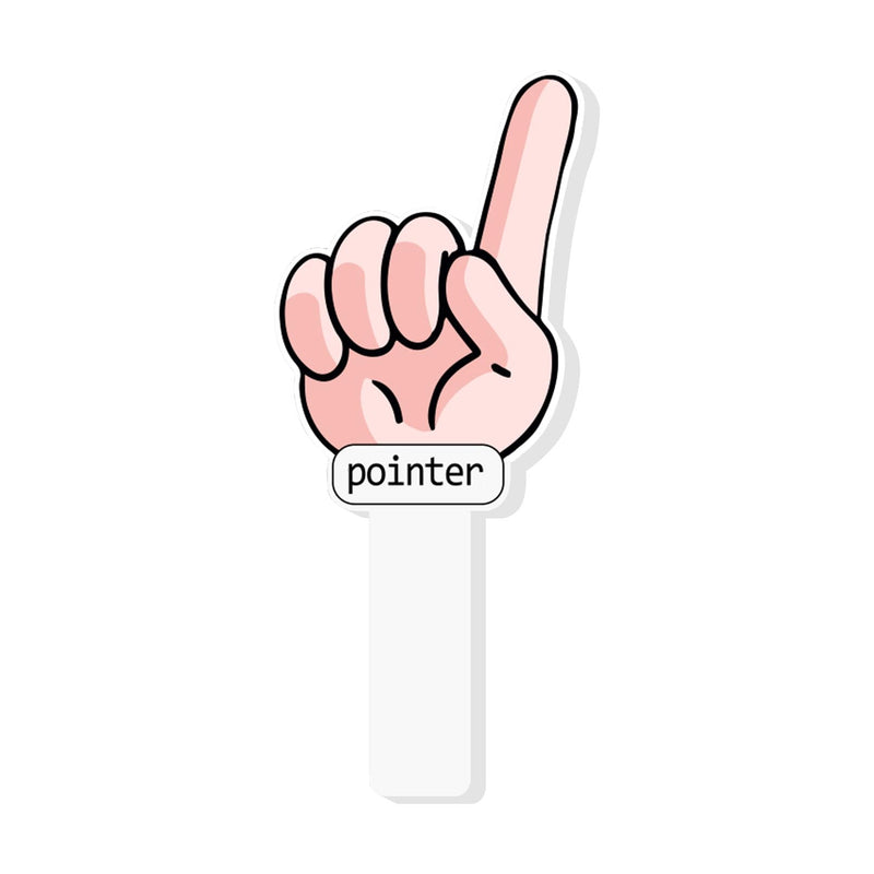 Finger Pointer Stick Reading Tools for Kids Classroom Pointers for Teachers Reading Tracker Teaching Tools Finger Shape Felt 10 Inch