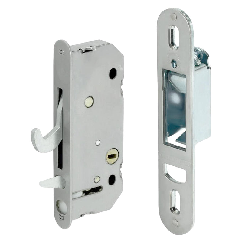 Gliding Patio Door Mortise Lock & Keeper Kit Compatible with Andersen 2-Panel OEM Part #2562123, Replaces #2573558, #2573562, #2565507 & #2565511, 2-9/16" Hole Centers, Non-Handed