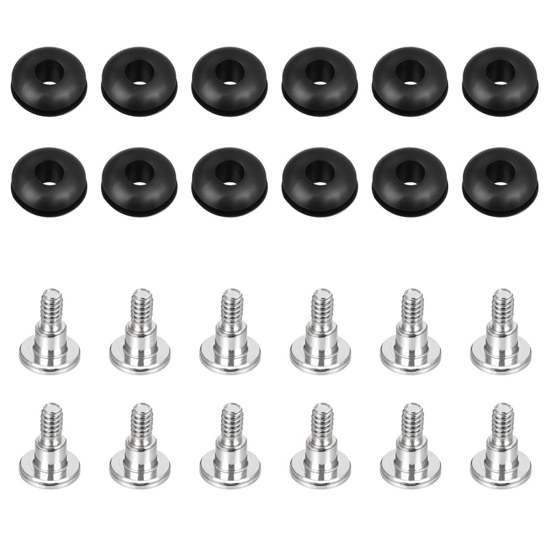 12 Pack 3.5 inch HDD Screws Hard Disk Drive Shockproof Hard Drive Screws and Shock Absorption Rubber Washer Kit Mounting for 3.5 inch Disk Mounting Accessories