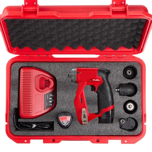 Hard Case for Milwaukee M12 Fuel Installation Drill/Driver Kit & Accessories (2505-22) | High-Density Foam | Durable Protective Carrying Storage Tool Box Organizer | (CASE ONLY)