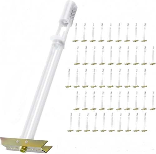 Drywall Anchor with Included Bolts for 3/16”-24, Heavy Duty Hollow Drywall Anchors for TV Mounting Kit (Pack of 50(w/o Bolts) 3/16”-24: Pack of 50(w/o Bolts)