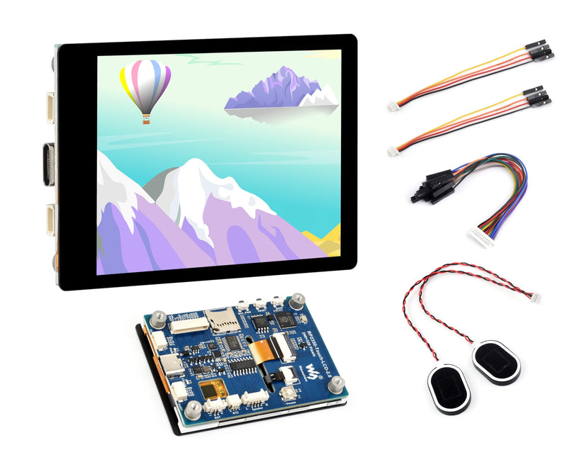 RP2350 2.8inch Capacitive Touch Display Development Board, 240x320, IPS Panel, 5-Point Touch, SPI Interface Display, Accelerometer and Gyroscope Sensor, I2C Interface 5-Point Touch