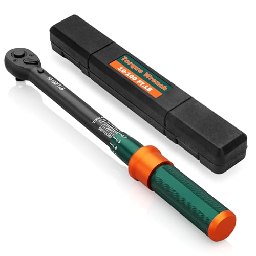 3/8" Click Torque Wrench, 10-100 Ft-Lb, 72-Tooth, ±3% Accuracy 10-100 ft.lb（3/8-Inch）