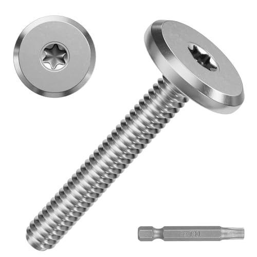 Combo Sidewalk Screws Bolts 1/4" X 2" 100-Pack Hurricane Shutter Hardware Combo: 1/4" x 2"