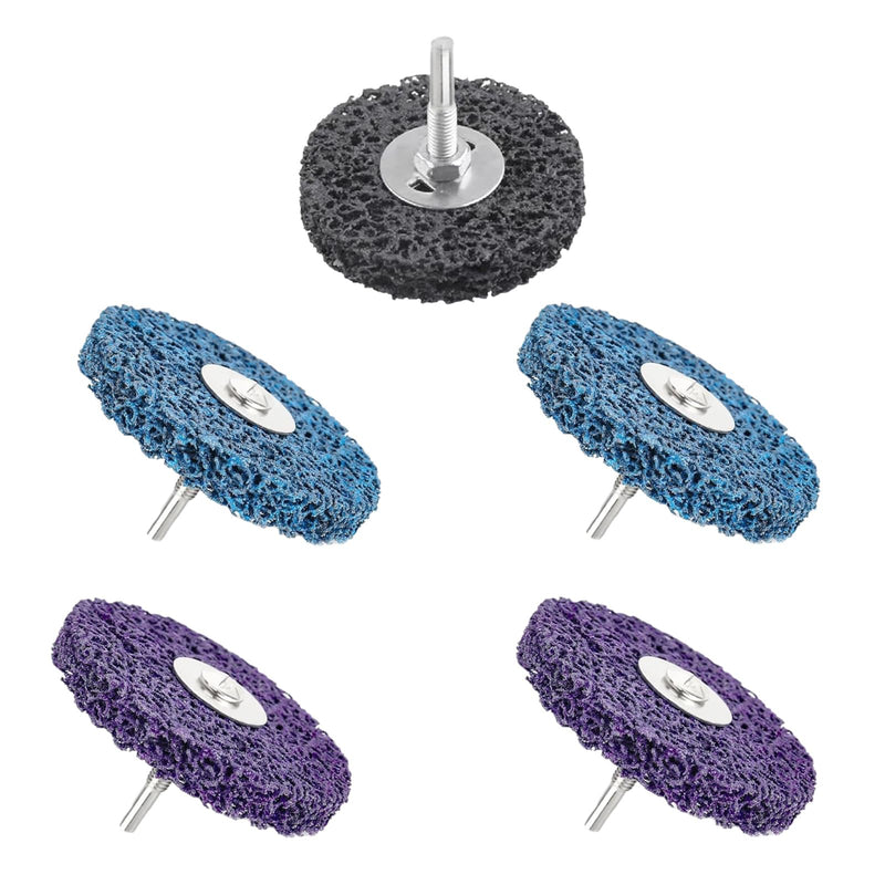 CSD Disc, Cordless Screwdriver, Sanding Discs, Cleaning Disc, 75 mm, Pack of 5 | CBS grinding wheel, coarse cleaning disc for angle grinders of paint, rust welds, oxidation cleaning and removal