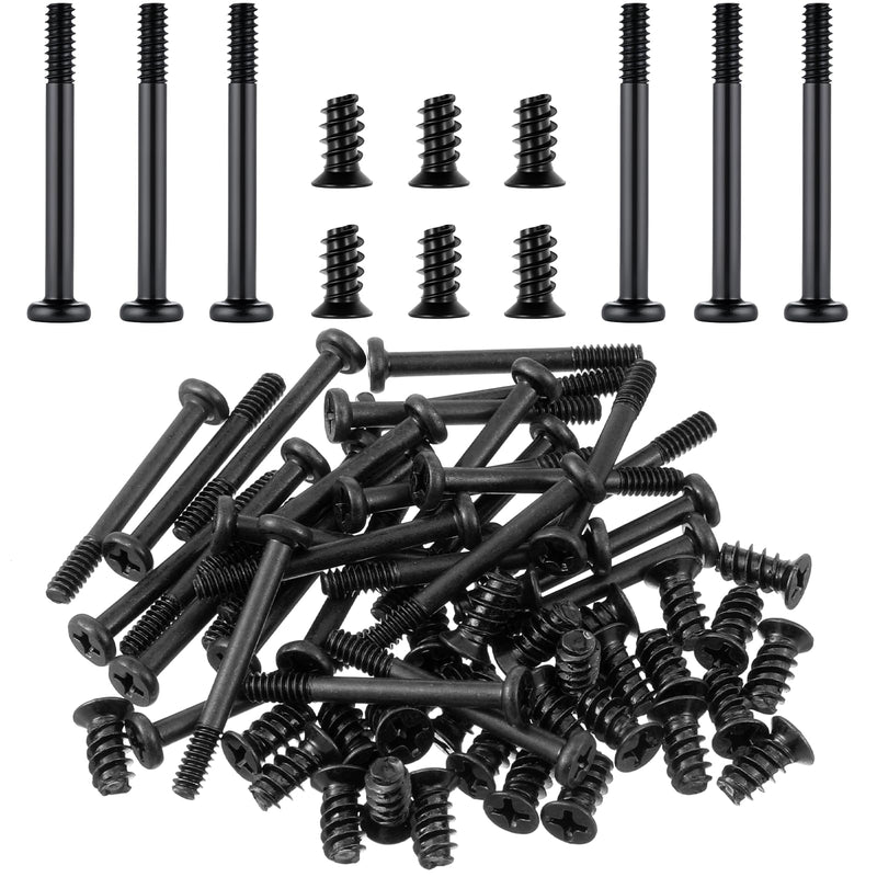 60 PCS pc Fan Screws, Computer Cooling Fan Mount Screws Case Fans Screw Long Short Kit PC Radiator Mount Screw Computer Chassis Fans Components #6-32x30mm 30PCS / M5x10mm 30PCS