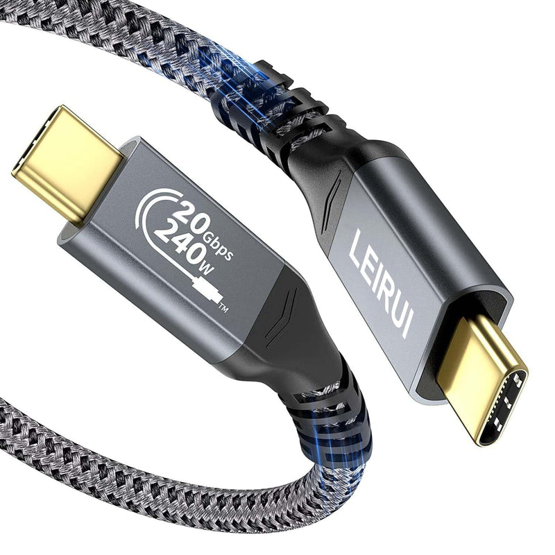 240W USB C to USB C Fast Charging Cable, 20Gbps Data Transfer & 4K Video, USB 3.2 Gen 2 Type C Cable for MacBook Pro/Air, iPad mini, Samsung Galaxy, iPhone 15/16/17 16.5FT