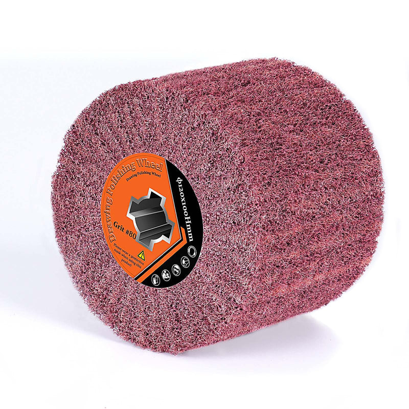 Sanding Rollers for Satin Machine, 80 Grit Sanding Sleeves for Sanding Roller, Sanding Roller Brush for Satin Machine Wood for Metal, Stone Surfaces, Renovated, Satin Pattern - 120 x 100 mm sanding rollers 80 grit