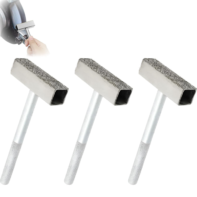 3-Piece Set Sanding Discs Dresser, Sharpening Stone Conditioner, Handmade, Non-Slip, 45.10 mm Grinding Head, Suitable for Dressing Stone, Sharpening Stone, Diamond Grinding Wheel