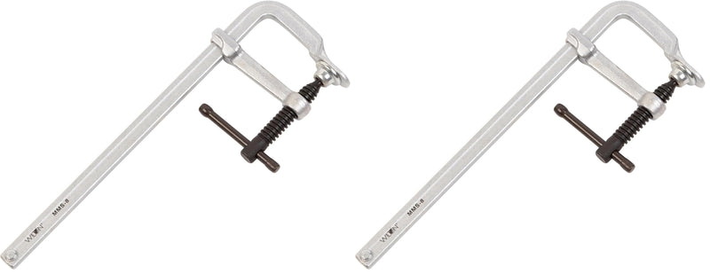 Wilton Mini F-Clamp, 8" Opening, 2-1/4" Throat, 400 Lbs. Clamping Force (Model MMS-8) (Pack of 2) 8 in. Pack Of 2