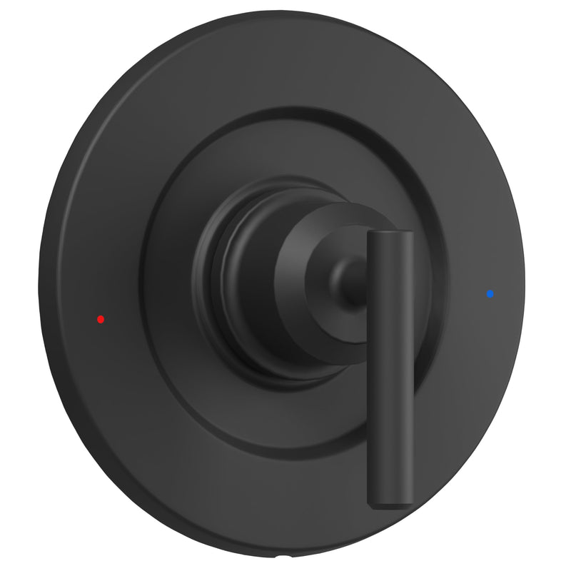 Replacement for Moen Single Lever Shower Handle, Compatible with T2901BL Gibson Posi-Temp Shower/Tub Pressure balanced Valves-Valve Trim Kit Only, Matte Black Shower Trim Kit without Valve