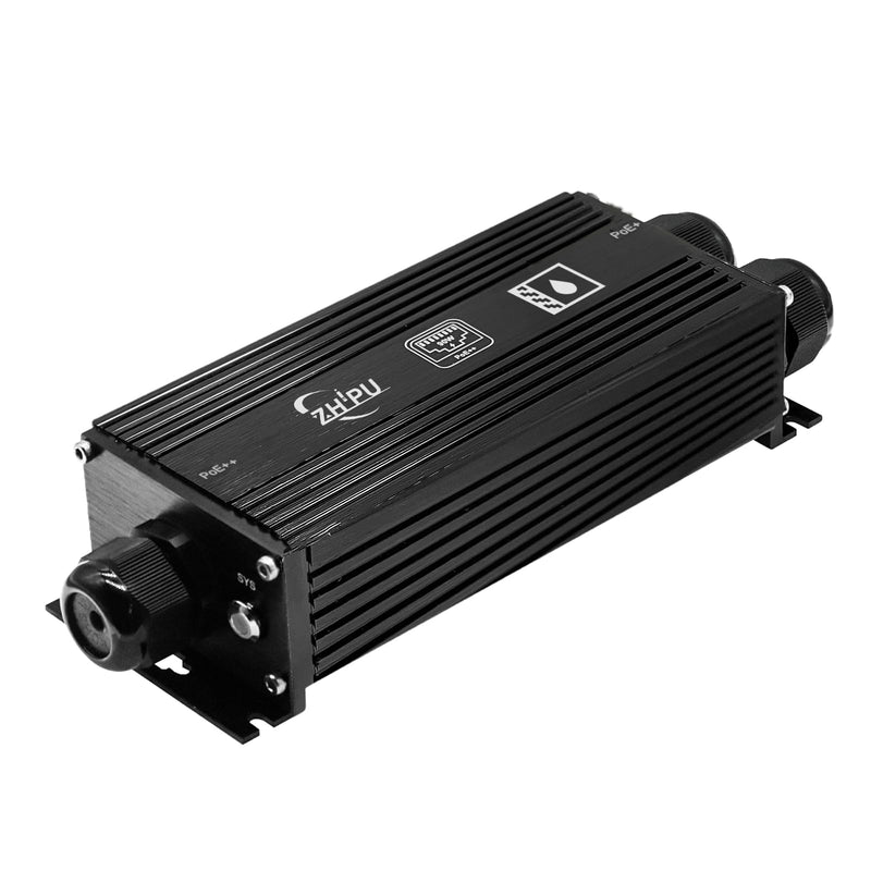 IP67 Waterproof Industrial Grade Gigabit PoE++ Extender,1 in 2 Out 90W Input,3-Level Cascade up to 400m,Plug-and-Play for Surveillance/Outdoor Networks