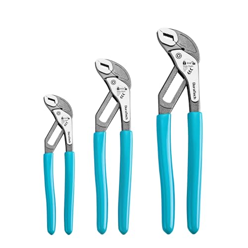 DURATECH 3-Piece Water Pump Pliers Set(8", 10", 12"), Groove Joint Pliers 8"&10"&12"