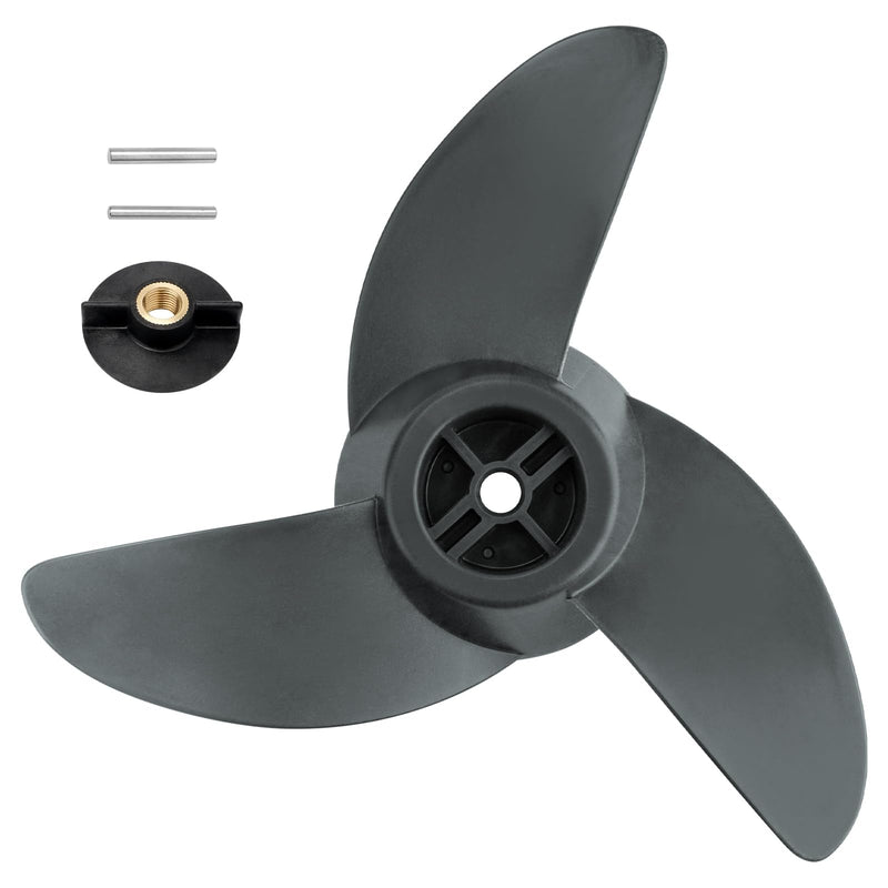 Trolling Motor Propeller Three-Blade Replacement for Motorguide Machete III Propeller, 3.5-Inch Hub Small Boat Motor for MotorGuide R3 55lb,W55,Xi5 36v,75 Wireless Trolling Motor