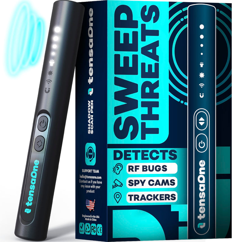 Hidden Camera Detectors – Mini Security Device for Audio Video Wireless Threats, Hotel Safety, Home Privacy and GPS Tracker Detection, Pen RF Spy Cam Voice Recorder Bug Finder for Travelers