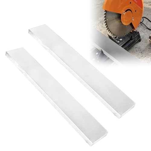 CNQLIS 2 Pieces 1/2" X 2"X 12" Long Square Aluminum Flat Plate 1/2" X 2" X 12"