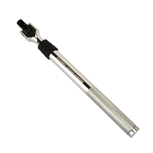 1/2" Drive Breaker Bar – 12–17.75" 6-Stage Extendable Handle, 180° Flex Head, Chrome Vanadium, High Torque 1/2" Drive Breaker Bar